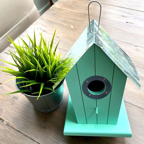 (Sold) Farmhouse Style hanging birdhouse. Brand new. - Picture 2 of 4